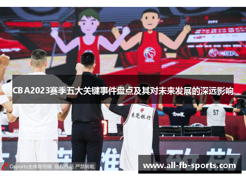 CBA2023赛季五大关键事件盘点及其对未来发展的深远影响 CBA2023赛季五大关键事件盘点及其对未来发展的深远影响